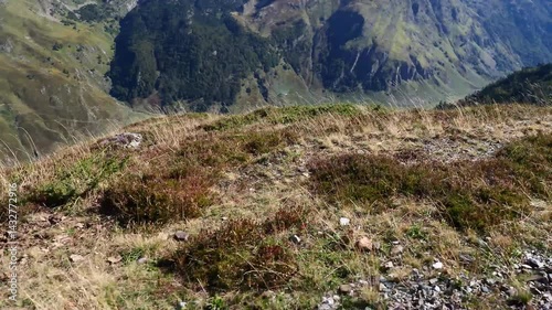 a panorama of a mountain landscape in the Pyrenees