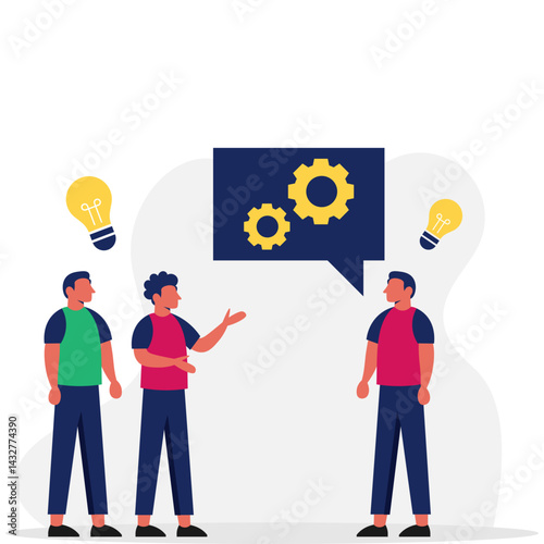 Business Brainstorming Illustration
