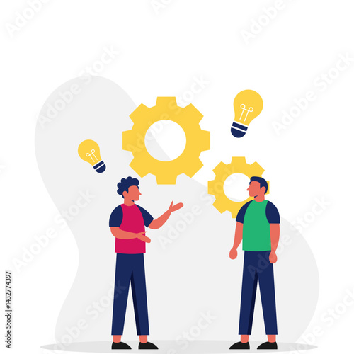 Business Brainstorming Illustration