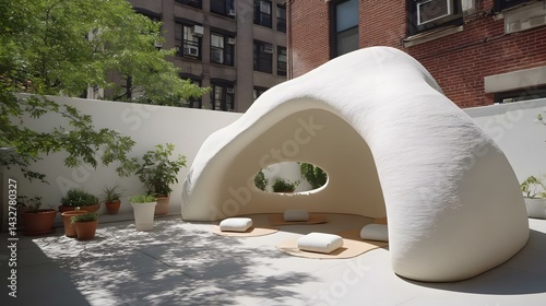 in AI-optimized silent pods on urban rooftops