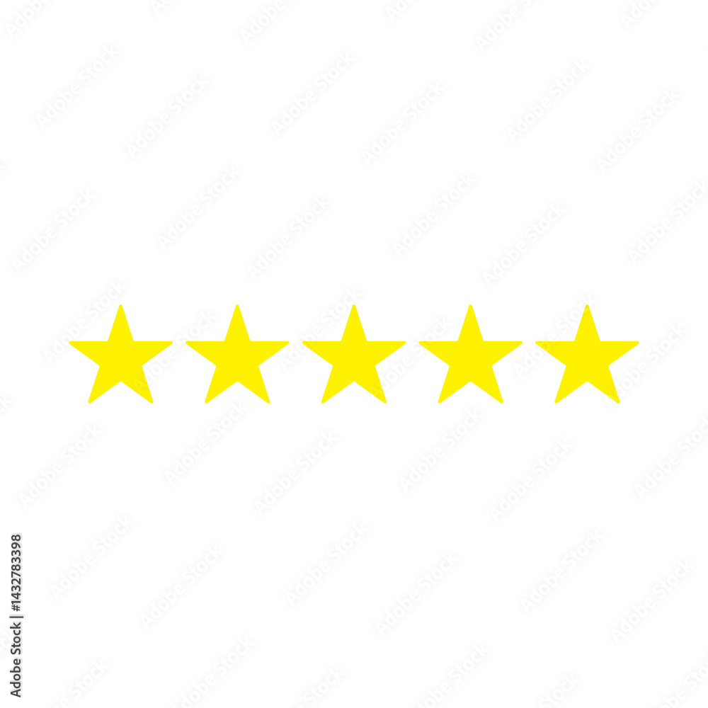 five star rating icon five star rating icon