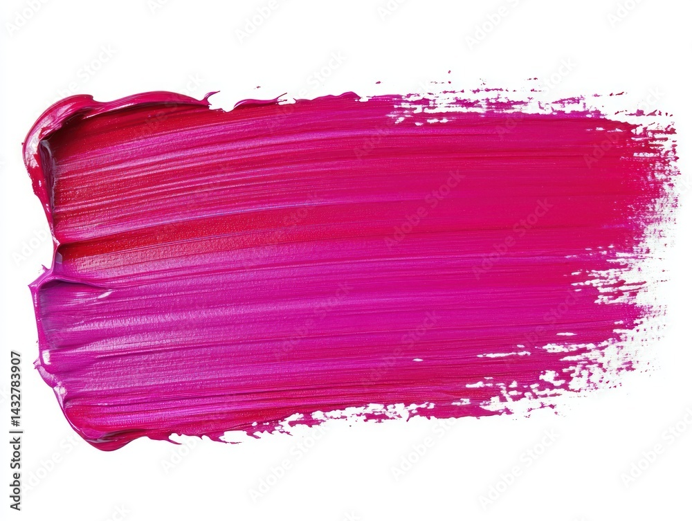 bright purple acrylic paint bold splash isolated on white
