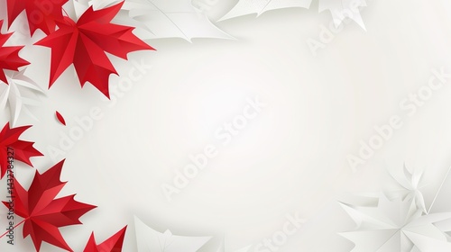 Canada Day Modern Background: Empowered by Technology, Painting a Modern Spectacle of Tradition and Future Integration
