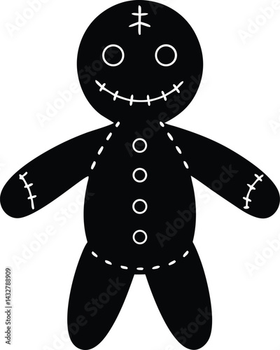 voodoo doll vector icon.eps