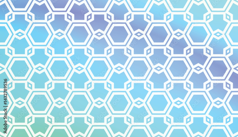 Pattern With Polygonal Geometric Elements. Vector Illustration. Template For Wallpaper, Interior Design, Decoration, Scrapbooking Page. Gradient Background Pattern With Polygonal Geometric Elements. Vector Illustration. Template For Wallpaper, Interior Design, Decoration, Scrapbooking Page. Gradient Background