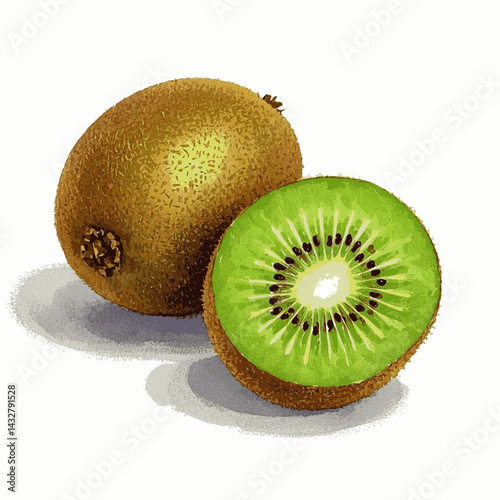 Downy Drift in wash kiwi isolated watercolor vector illustration svg