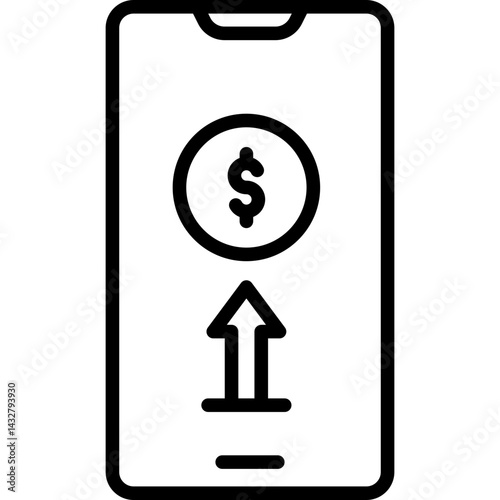 Monetizing Line Icon
