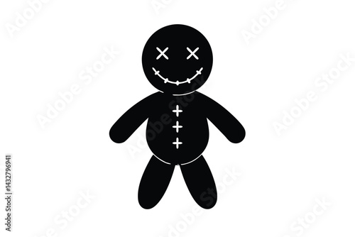 voodoo doll vector icon