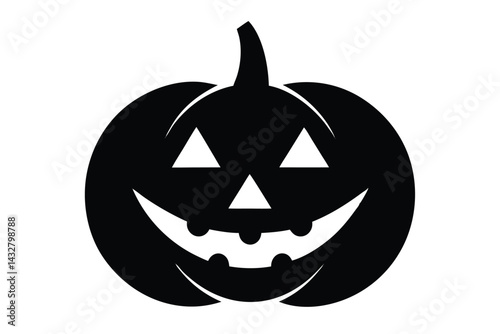 jack o lantern with different expressions vector icon