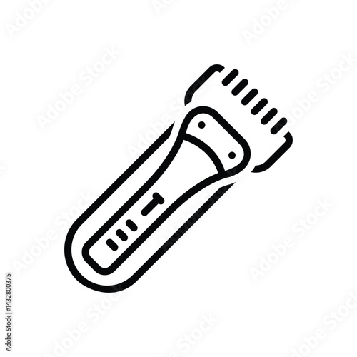 Black line icon for trimmer
