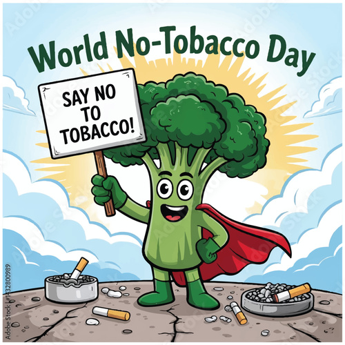 World No-Tobacco Day flyer poster image 15.eps