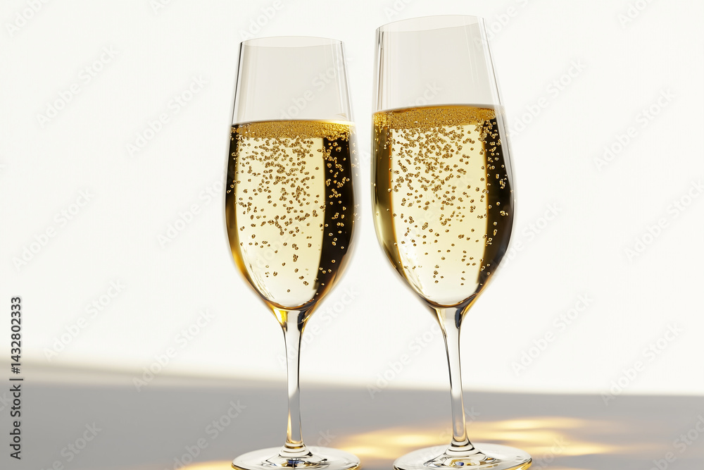 Golden Bubbles Raising a Toast in Style Golden Bubbles Raising a Toast in Style