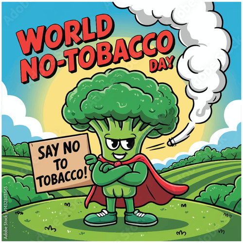 World No-Tobacco Day flyer poster image 2.eps