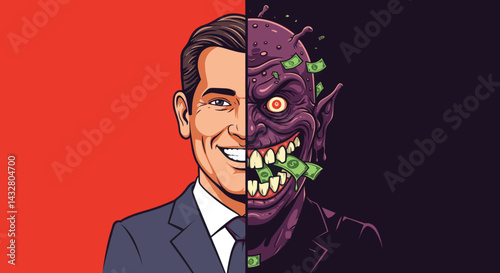 Two-Faced Politician Mask