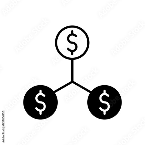 Money icon vector. Finance illustration sign. Dollar symbol. banking or bank logo.