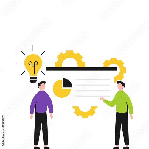 Business Brainstorming Illustration
