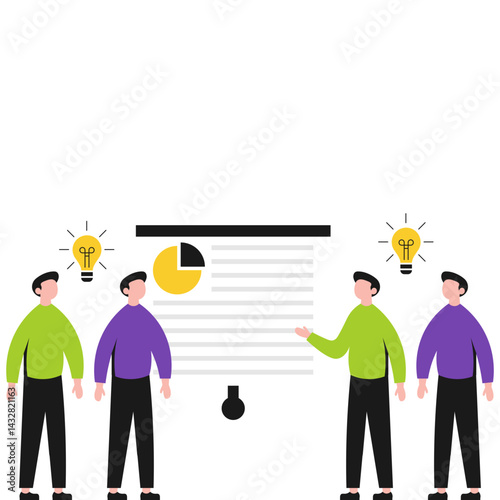 Business Brainstorming Illustration