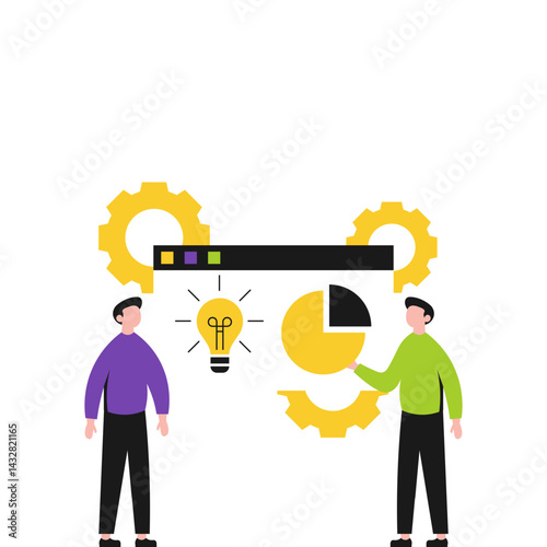 Business Brainstorming Illustration