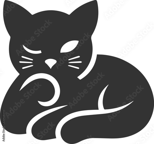 Silhouette of a cat