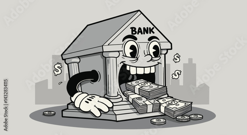 Bank Eating Corruption Money