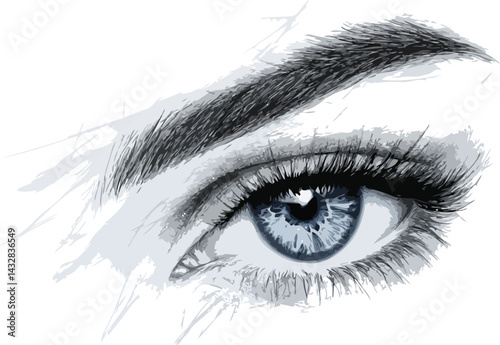 eye of the woman