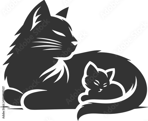Silhouette of a cat