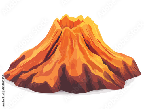 volcano vector art