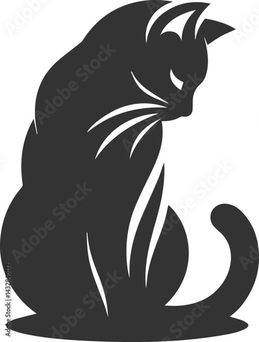 Silhouette of a cat
