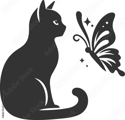 Silhouette of a cat