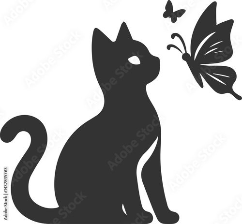 Silhouette of a cat