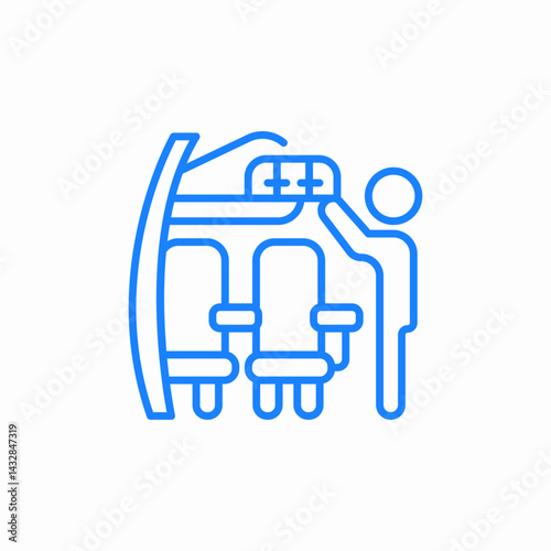 airport bus icon sign vector