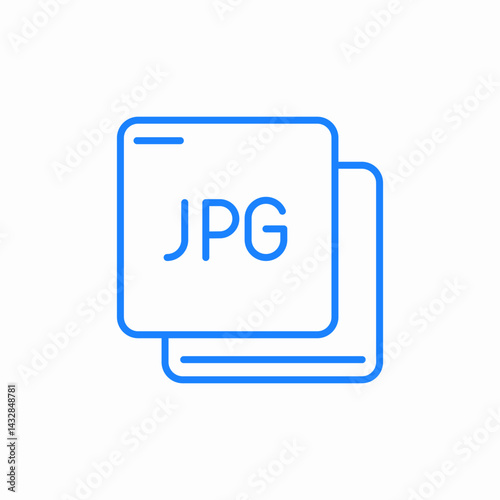 jpg file icon sign vector