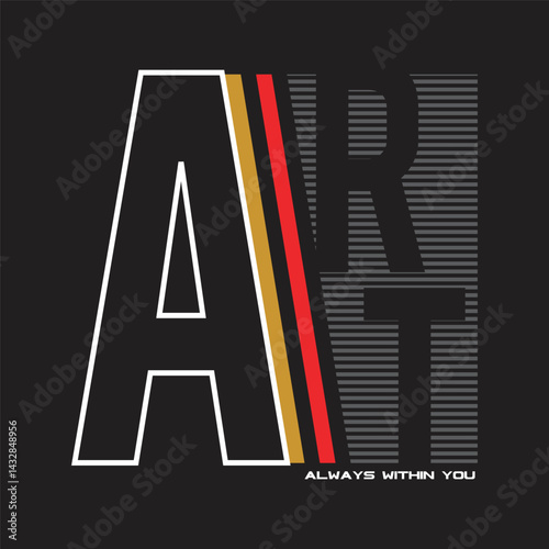 art design typography vector illustration