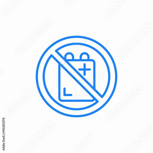 no electronics icon sign vector