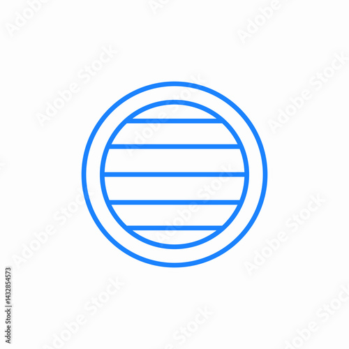 ringed planet icon sign vector