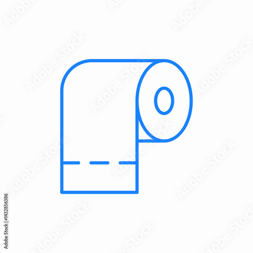 toilet paper icon sign vector