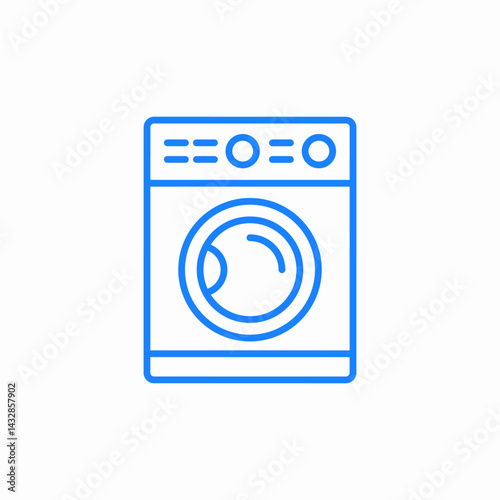 washing machine icon sign vector