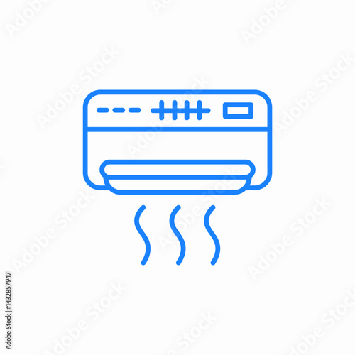 wall heater icon sign vector