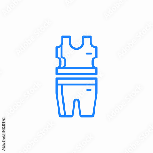 workout clothes icon sign vector