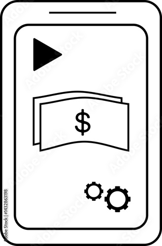 Monetization Line Icon