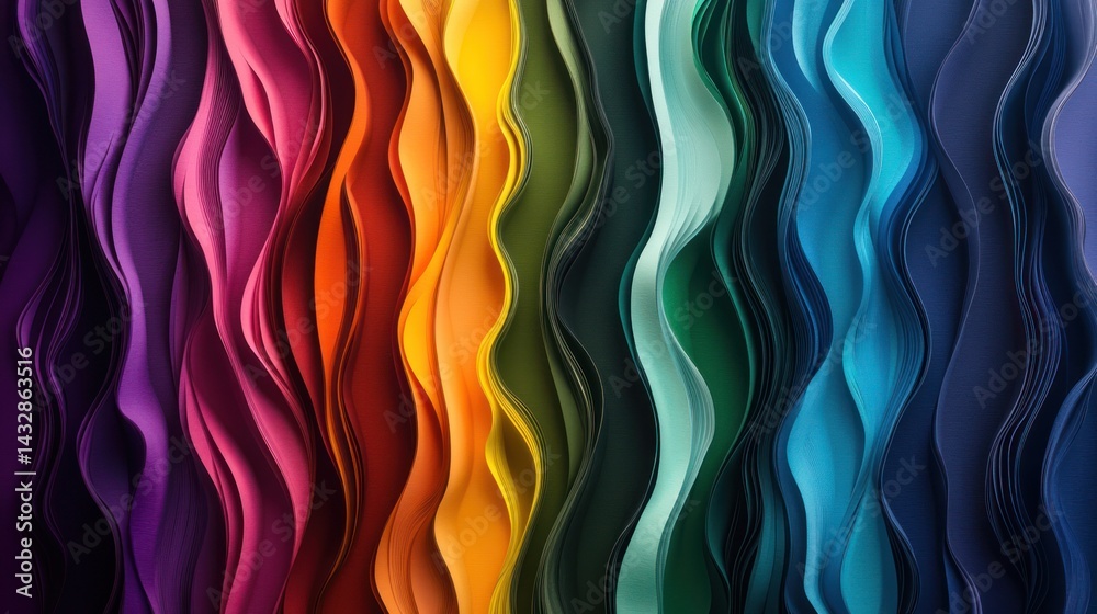 Colorful wavy paper texture background design Colorful wavy paper texture background design