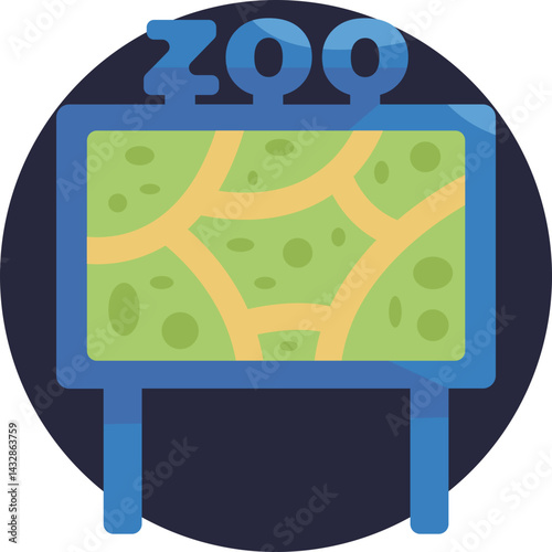 A visual representation of a zoo layout to help navigate the park's exhibits.