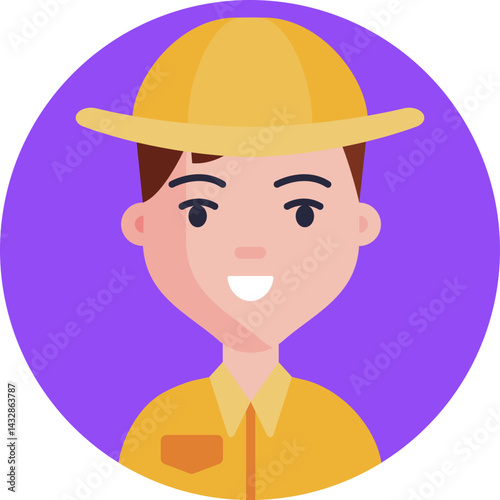 A zookeeper avatar, typically depicted in a uniform, representing a person who manages and cares for animals in a zoo.
