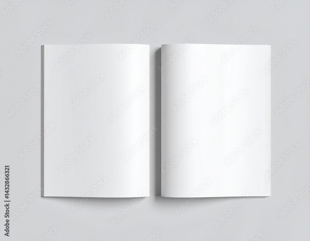 Brochure and Magazine Mockup Brochure and Magazine Mockup