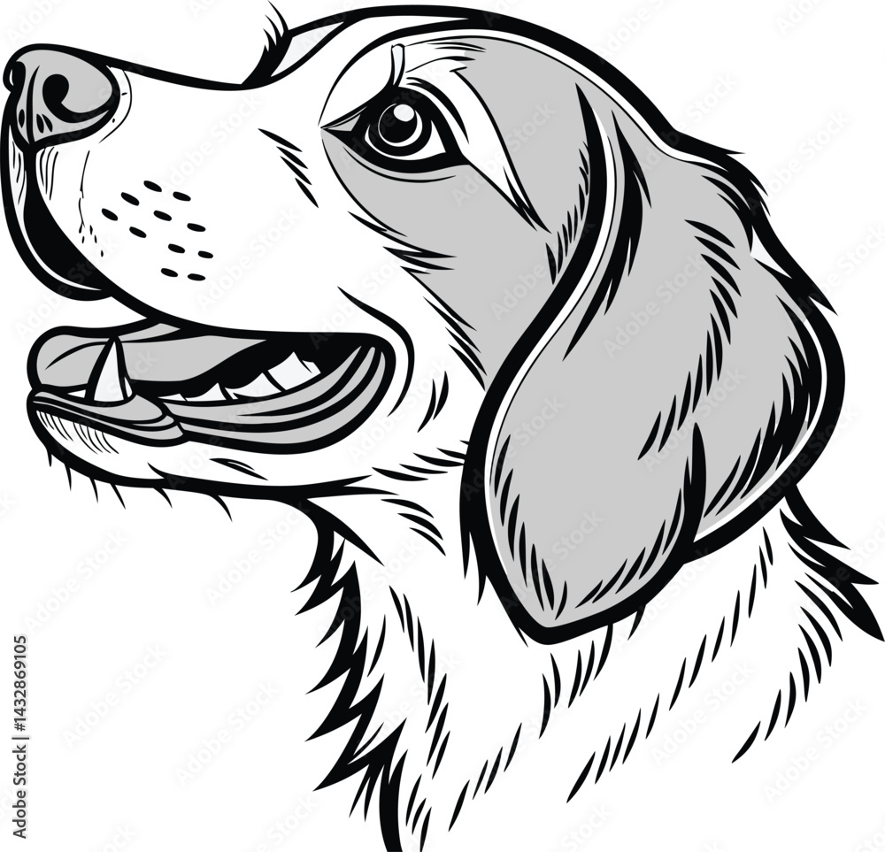 Fototapeta premium vector image of a dog