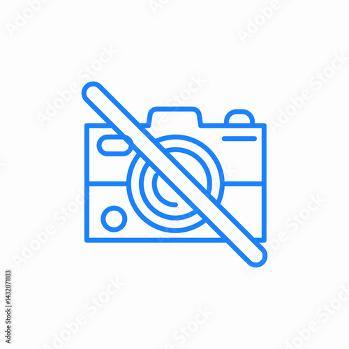 camera disabled icon sign vector
