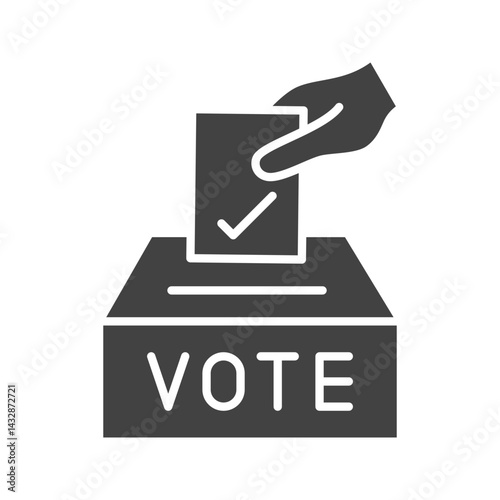 Ballot Paper icon vector image. Suitable for mobile apps, web apps and print media.
