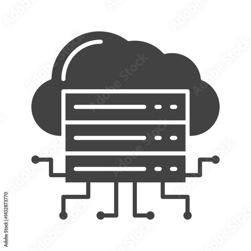 Cloud Computing icon vector image. Suitable for mobile apps, web apps and print media.