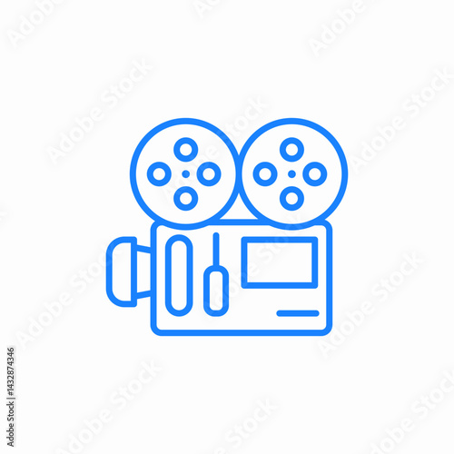 film camera icon sign vector