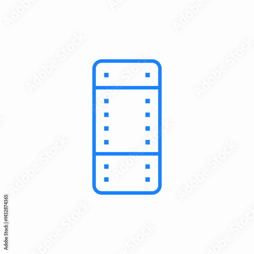 film clip icon sign vector